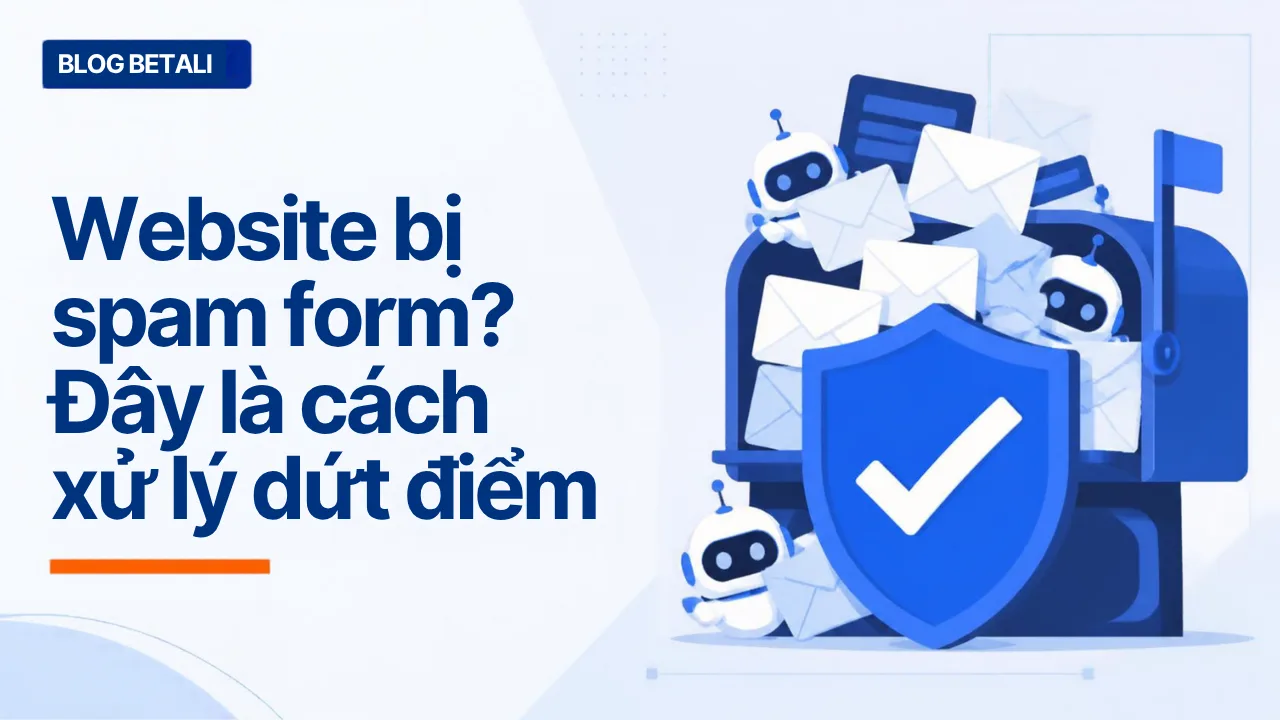 Website bị spam form và email